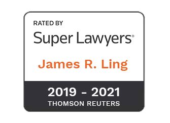 Rated by Super Lawyers, James R. Ling, 2019-2021